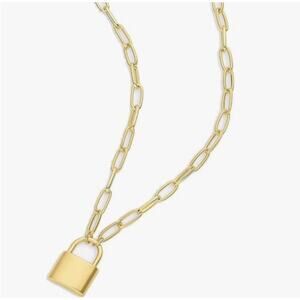 Gorjana Kara Gold Padlock Necklace